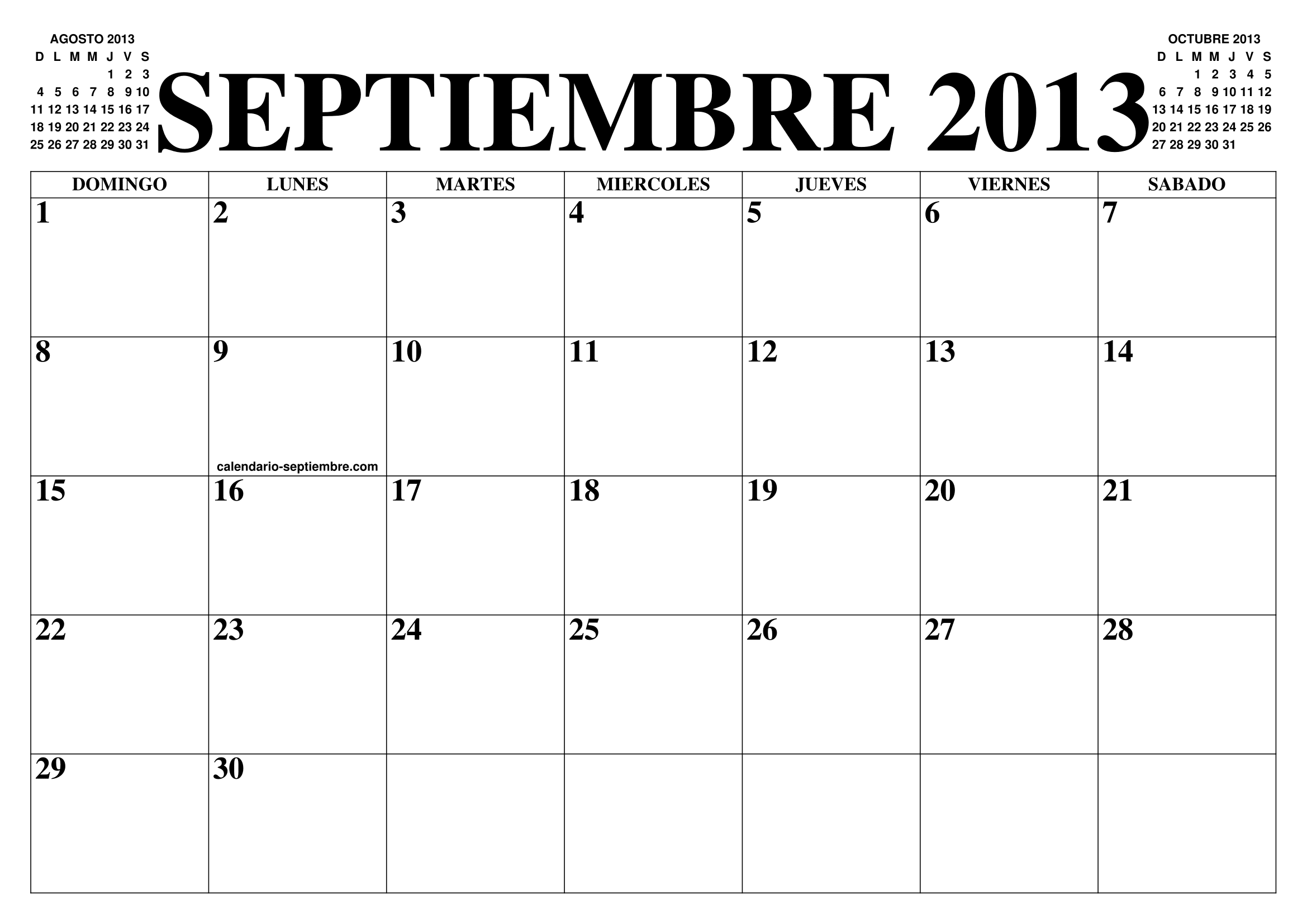septiembre, 2013